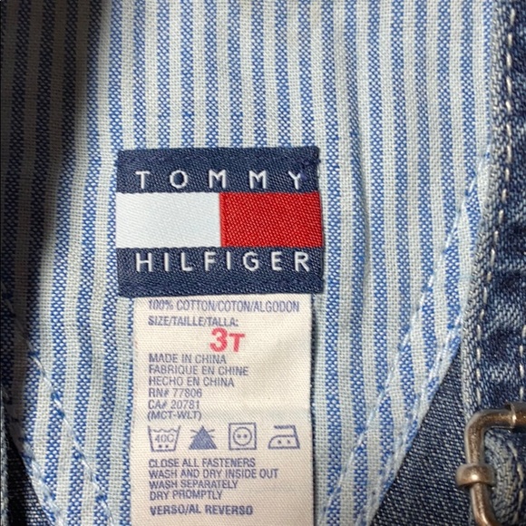 Old school Tommy Hilfiger denim shortall overall - Picture 5 of 5